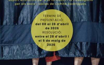 CONVOCATÒRIA: BORSES ECONÒMIQUES PER A FORMACIÓ I BEQUES D’INVESTIGACIÓ 2026